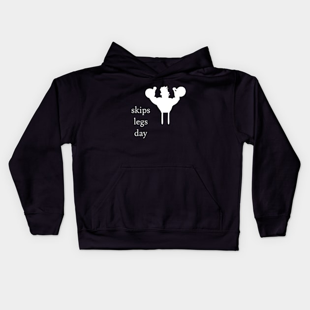 Skips Legs Day Kids Hoodie by Jaffe World